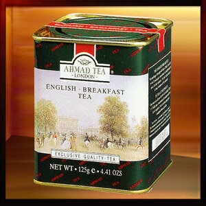 【12月11日出荷開始】AHMAD TEA イングリッシュブレックファースト 125g角缶
