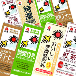 紀文豆乳飲料 1L×6本入5種類 選り取り[賞味期限：製造より90日]4ケースまで1配送でお届けします北海道・沖縄・離島は送料無料の対象外です【8月24日出荷開始】【2ケース購入で送料無料】楽天 ドリンク屋/紀文　紀文豆乳飲料 / 紀文調整豆乳 1L / 紀文無調整豆乳 1L / 紀文特濃調整豆乳 1L / 紀文麦芽コーヒー 1L / 紀文紅茶 1L