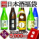 日本酒福袋 第5弾 越乃寒梅入り日本酒720ml 6本セット2セットまで1配送でお届けします北海道・沖縄・離島は送料無料の対象外です