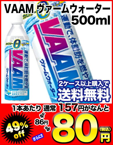 VAAM ヴァームウォーター 500mlPET×24本2ケースまで1配送でお届け北海道・沖縄・離島は送料無料対象外 ヴァームウォーター/ヴァーム/VAAM/500ml/楽天 ドリンク屋/VAAM/ヴァームウォーター/2ケース購入で送料無料