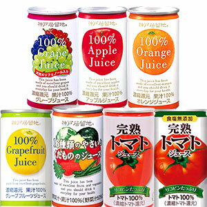 神戸居留地 果汁100％・野菜ジュース 選り取り 185g×30本［賞味期限：4ヶ月以上］3ケース毎...:drinkshop:10508561