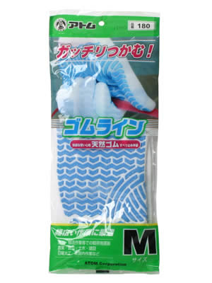 軽作業手袋 ゴムライン M No.180 快適な使い心地天然ゴムのスベリ止めで、がっちりつかむ軍手です。【日用品屋】軽作業手袋 ゴムライン M No.180【※キャンセル・変更不可】【日用品屋】と記載のある商品のみ同梱可能です。