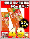 伊藤園 濃い充実野菜 200ml紙パック×24本［賞味期限：2012年10月28日］4ケースまで1配送でお届けします楽天 ドリンク屋/伊藤園/濃い充実野菜/在庫処分