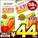 伊藤園 充実野菜 緑黄色野菜ミックス［旧パッケージ］ 200ml紙パック×24本4セットまで1配送でお届けします[賞味期限：2013年7月20日]楽天 ドリンク屋/在庫処分