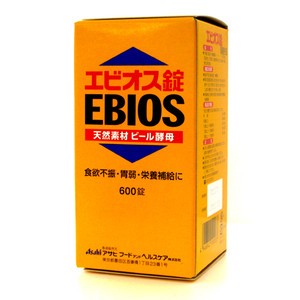 エビオス錠 エビオス 天然素材ビール酵母 600錠