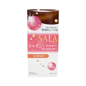 SALA（サラ）　グロスカラー《シャイニー》ライチラテ　1剤65g・2液65ml【医薬部外品】ふんわり優しい印象のピンク系ベージュ！