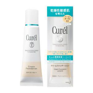 花王　Curel(キュレル)　クリームファンデーション　《ベージュオークル03》　25g　SPF20・PA++潤いのあるツヤ肌に！