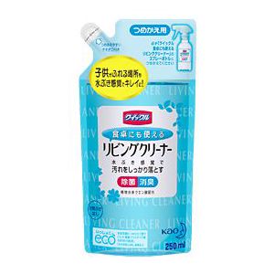 クイックル 食卓にも使えるリビングクリーナー　つめかえ用　250ml　《花王》リビング用洗剤