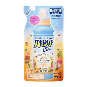 ハミングNeo(ネオ)　シルキーソープの香り　つめかえ用　320ml　《花王》　柔軟剤赤ちゃんの衣類にも使える！