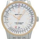 【DS KATOU】 国内正規品 BREITLING ブライトリング ナビタイマー1 U17325 K18RGベゼル クロノメーター オートマ ユニセックス シルバー文字盤 【中古】