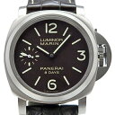 【DS KATOU】 PANERAI パネライ ルミノール マリーナ チタニオ 8デイズ PAM00564 44mm メンズ 裏スケ 手巻き T番 ブラウン文字盤 【中古】