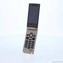 【中古】KYOCERA(京セラ) かんたんケータイ KYF36 ゴールド au 〔ネットワーク利用制限▲〕【291-ud】