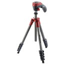 Manfrotto COMPACTアクション三脚5段 フォト・ムービーキット レッド MKCOMPACTACN-RD MKCOMPACTACNRD