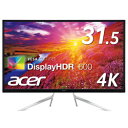 Acer(エイサー) 31.5インチゲーミング液晶モニター ET322QKCbmiipzx (VA/非光沢/3840x2160/4K/60Hz/400cd/4ms/HDMI・DisplayPort) ET322QKCb ET322QKCBMIIPZX 【お届け日時指定不可】