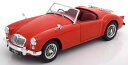 Tripple 9 1:18 1957年モデル MGA MKI A1500 オープンコンバーティブル レッド1957 MGA MKI A1500 open convertible with Luggage Rack. Diecast model with opening front doors