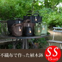 我が家でも、重宝してます!実は、他の人にはあまり教えたくない(笑)可愛くて、植物の生育もよくて、処分も簡単、いいとこどり!不織布の植木鉢SSサイズ【幅15cm×高さ19cm】