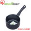 GREEN CHEF(グリーンシェフ) ダイヤモンドセラミック ミルクパン14cm(IH対応) GC-DM-14I ブラック アイリスオーヤマ