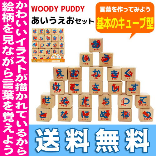 【送料無料】あいうえおセットディンギー　ウッディプッディ　WOODY PUDDY 積み木　…...:e-baby:10006695