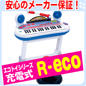 レビューを書いてロディねんどスタンプをもらおう！新製品！ トイローヤル 知育玩具 R-ECO ミュージックキーボード