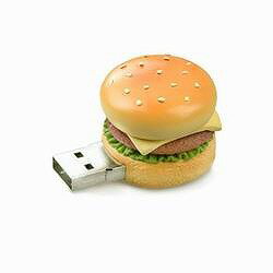 グリーンハウス ファーストフードUSBフラッシュメモリ 2GB ハンバーガー(GH-UFD2GF-HB) メーカー在庫品