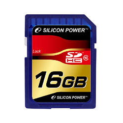 Silicon　Power SDHCメモリーカード 16GB (Class10) ブリスターPKG 永久保証(SP016GBSDH010V10) 目安在庫=○