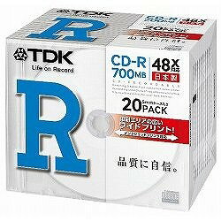 TDK CD-R データ用 CD-R80PWDX20B 目安在庫=○