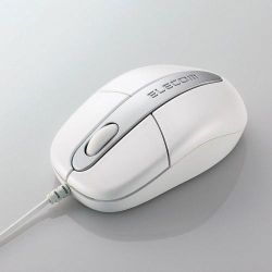 エレコム M-M1UWH ホイール付ボールマウス(USBタイプ)　ホワイト メーカー在庫品