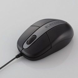 エレコム M-M1P2BK ホイール付ボールマウス(PS/2タイプ)　ブラック メーカー在庫品