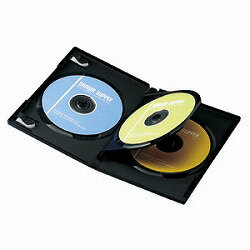 サンワサプライ DVDトールケース(3枚収納) ブラック DVD-N3-03BK メーカー在庫品
