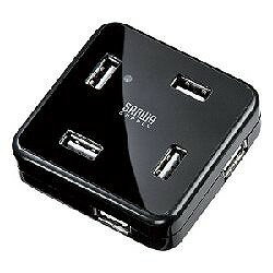 サンワサプライ USB2.0ハブ(ブラック) USB-HUB250BK メーカー在庫品