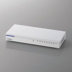 ロジテック 10/100Mbps メタルケース スイッチングHUB 8ポート LAN-SW08P/M メーカー在庫品【RCPmara1207】【マラソン201207_家電】