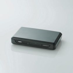 ロジテック Gigabit スイッチングHUB 8ポート/電源外付(ブラック) LAN-GSW08/PHB メーカー在庫品