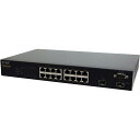 FXC FXC5218PE 16ポート10/100/1000Mbps管理機能付PoEスイッチ 目安在庫=△【10P03Dec16】
