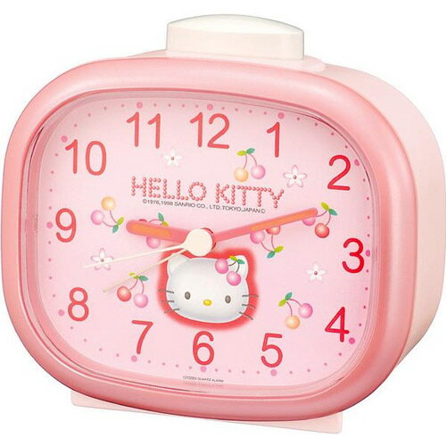 【メール便不可】CITIZEN　シチズン リズム時計 クロック ハローキティ　HELLO KITTY 目覚まし時計　アラームクロック　 4RA418MJ13