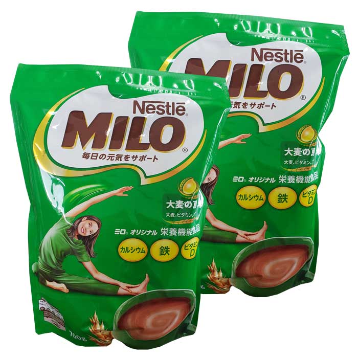 【2袋セット】ネスレ　ミロ　MILO　大容量　1.4kg(700g入x2袋） Nestle MILO
