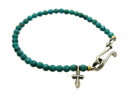 BILL WALL LEATHER(ビルウォールレザー)/MULTI LINK STONE BRACELET SMALL TURQUOISE(マルチリングストーンブレスレットスモールターコイズ)