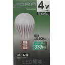EUPA FORA 小型電球 LED電球 4.0W 昼白色 全光束330lm E17口金 TK-BE09N