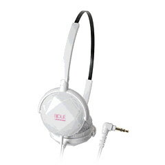 audio-technica ATH-FW33 WH（ホワイト） おしゃれなヘッドホン(ヘッドフォン)動きや角度によって耳元に輝きを演出
