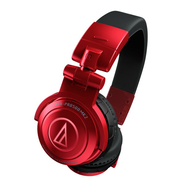 ヘッドホン（ヘッドフォン）audio-technica ATH-PRO500MK2 RD（レッド）【送料無料】DJヘッドホン