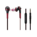 audio-technica(オーディオテクニカ) SOLID BASS ATH-CKS550 i RD/レッド【イヤフォン イヤホン カナル型】Apple製品対応リモートコントローラー付き】