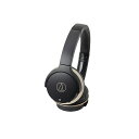 【Bluetooth ヘッドホン】audio-technica ATH-AR3BT BK(ブラック/ゴールド) Bluetoothワイヤレスヘッドホン(ヘッドフォン)【送料無料】