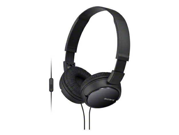 SONY(ソニー) MDR-ZX110AP BC(ブラック) スマホ用ヘッドホン(ヘッドフ…...:e-earphone:10012288