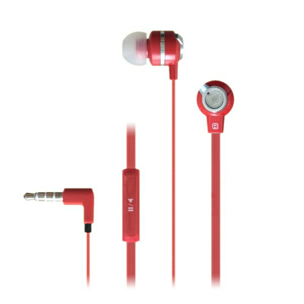 イヤホン iPhone MUIX IX1000 (レッド) 1台で2つの音色を楽しめる2W…...:e-earphone:10014646