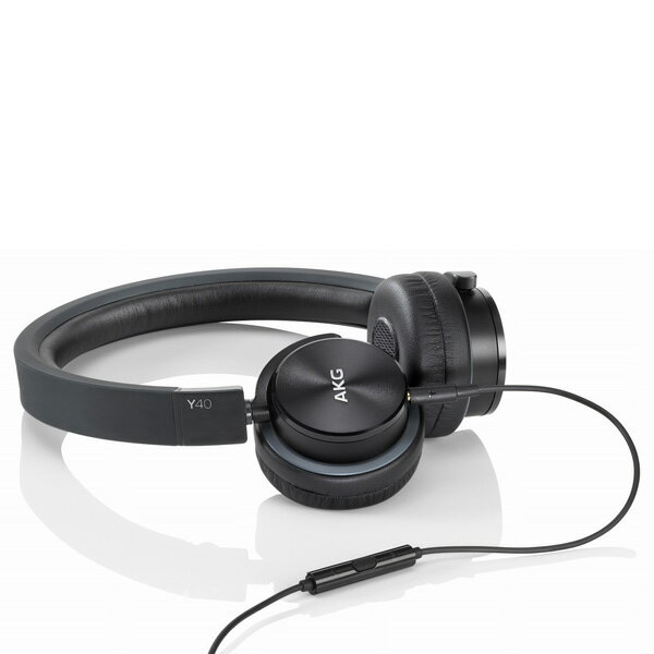 AKG(アカゲ) Y40BLK(ブラック) おしゃれなヘッドホン/スマートフォン対応ヘッド…...:e-earphone:10012725