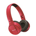 Pioneer(パイオニア) SE-MJ553BT-R (レッド)【送料無料】Bluetoothワイヤレスヘッドホン(ヘッドフォン)