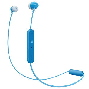 Bluetooth ワイヤレス イヤホン SONY ソニー WI-C300 LZ ブルー Siri/Googleアプリ対応 【1年保証】