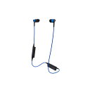 イヤホン Bluetooth ワイヤレス audio-technica オーディオテクニカ ATH-CKR35BT-BL ブルー AACコーデック対応 iPhone7 iPhone8 iPhoneXにおすすめのイヤホン 【1年保証】 【送料無料】