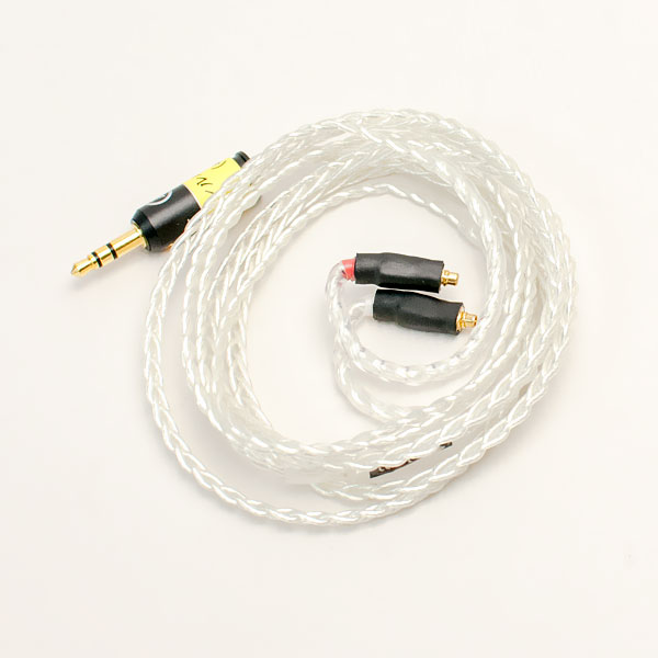 Labkable Silver Galaxy MMCX（4芯）1.2m MMCXケーブル/…...:e-earphone:10012419