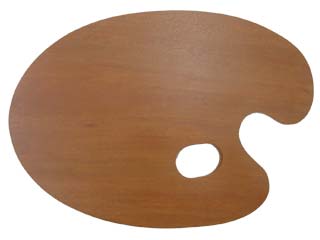 木製パレット（丸型）　サムホール...:e-gazai-tougei:10017224