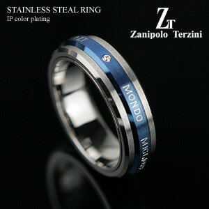 サージカルステンレススチール（316L）キュービックジルコニア メンズ リング（ZTR1303）（Zanipolo Terzini（ザニポロ・タルツィーニ））(e-宝石屋)（ジュエリー 通販） ギフト 絆 指輪【ボーナスセール特集2012】 jbcj